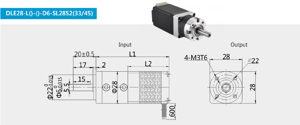 DLE-Nema11 Planetary gear motor